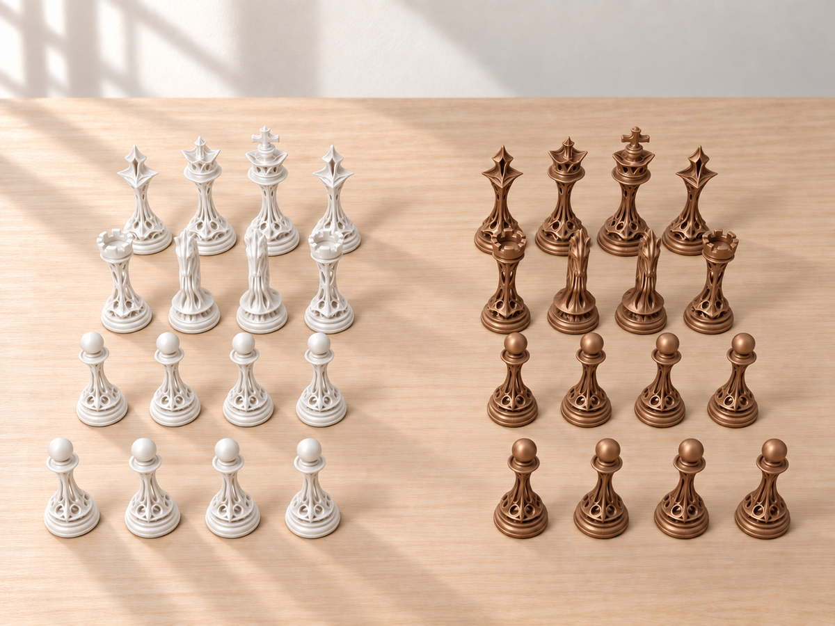 Ivory Sanctum – Schachfigurenset mit 32 Figuren – Ansicht 13
