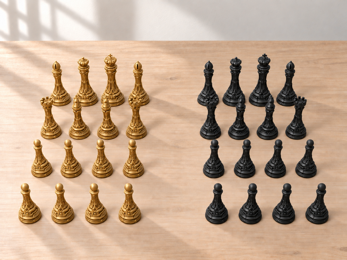 Halo-Engine Atelier – Schachfigurenset mit 32 Figuren – Ansicht 5
