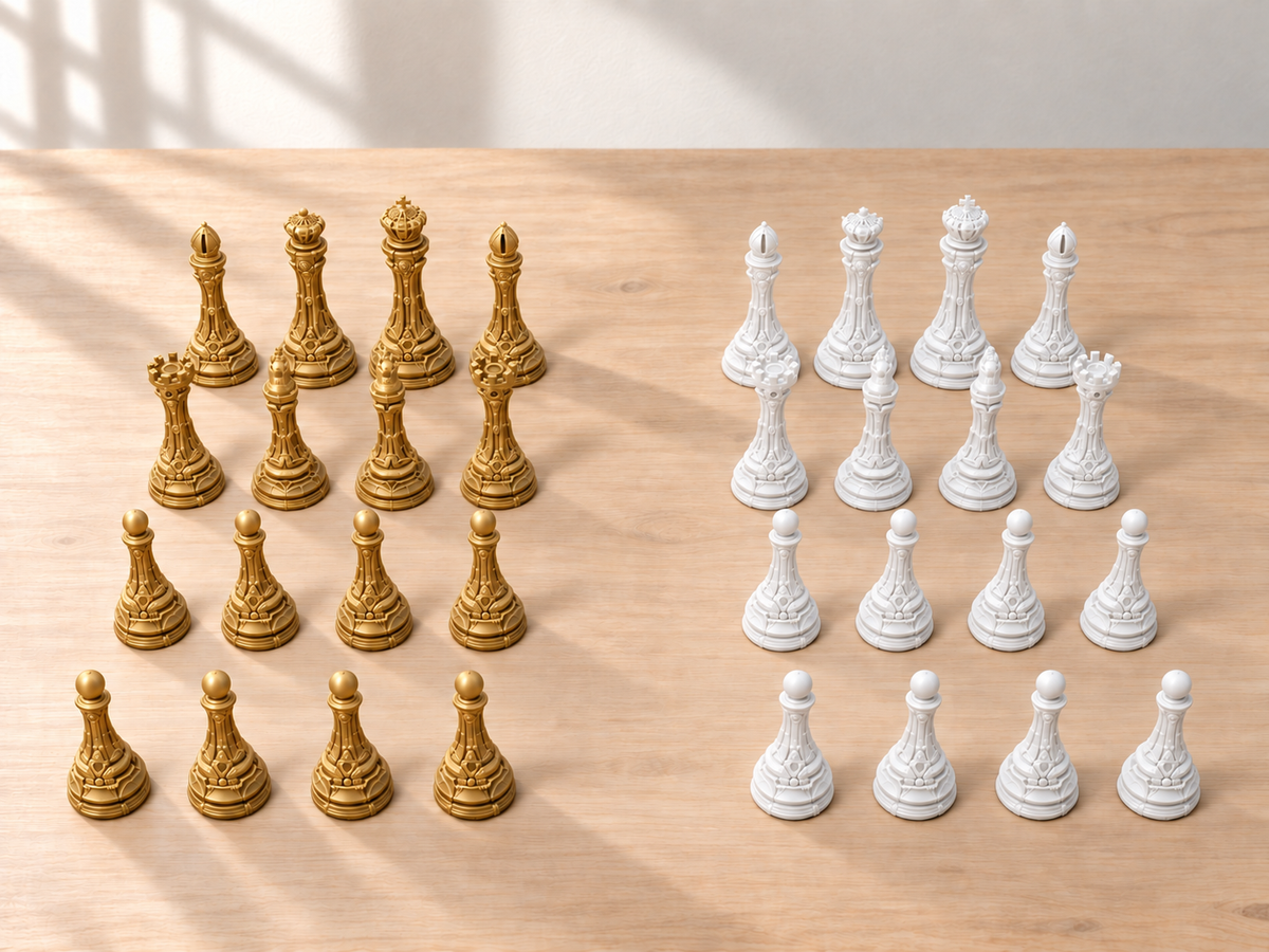 Halo-Engine Atelier – Schachfigurenset mit 32 Figuren – Ansicht 6