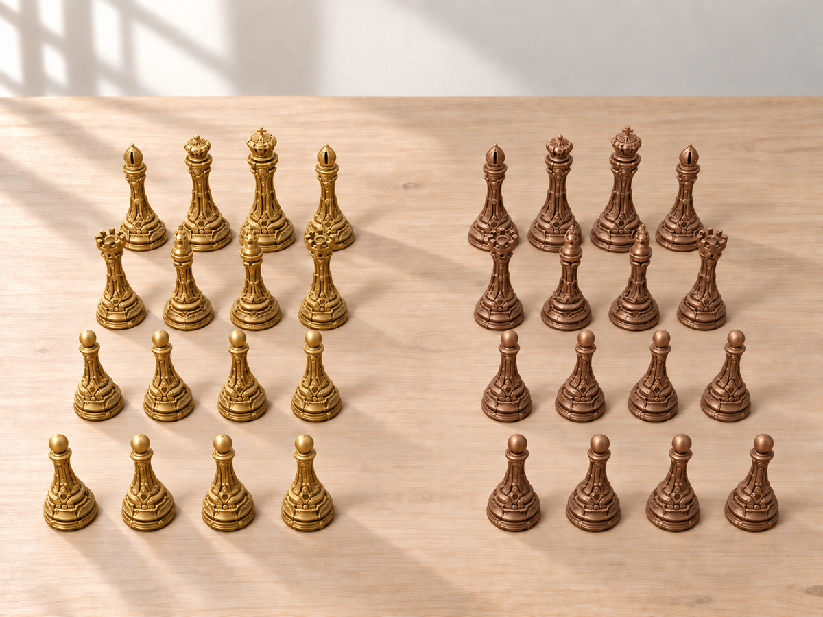 Halo-Engine Atelier – Schachfigurenset mit 32 Figuren – Ansicht 7
