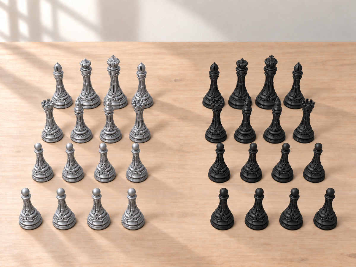 Halo-Engine Atelier – Schachfigurenset mit 32 Figuren – Ansicht 8