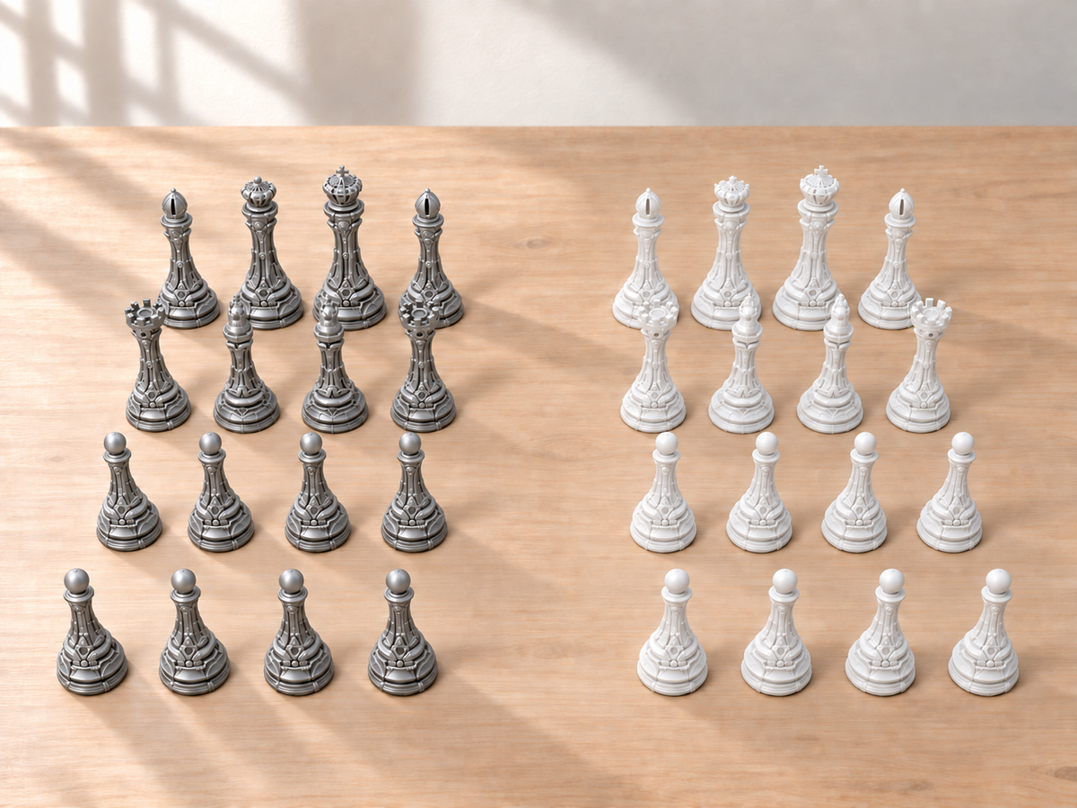 Halo-Engine Atelier – Schachfigurenset mit 32 Figuren – Ansicht 9