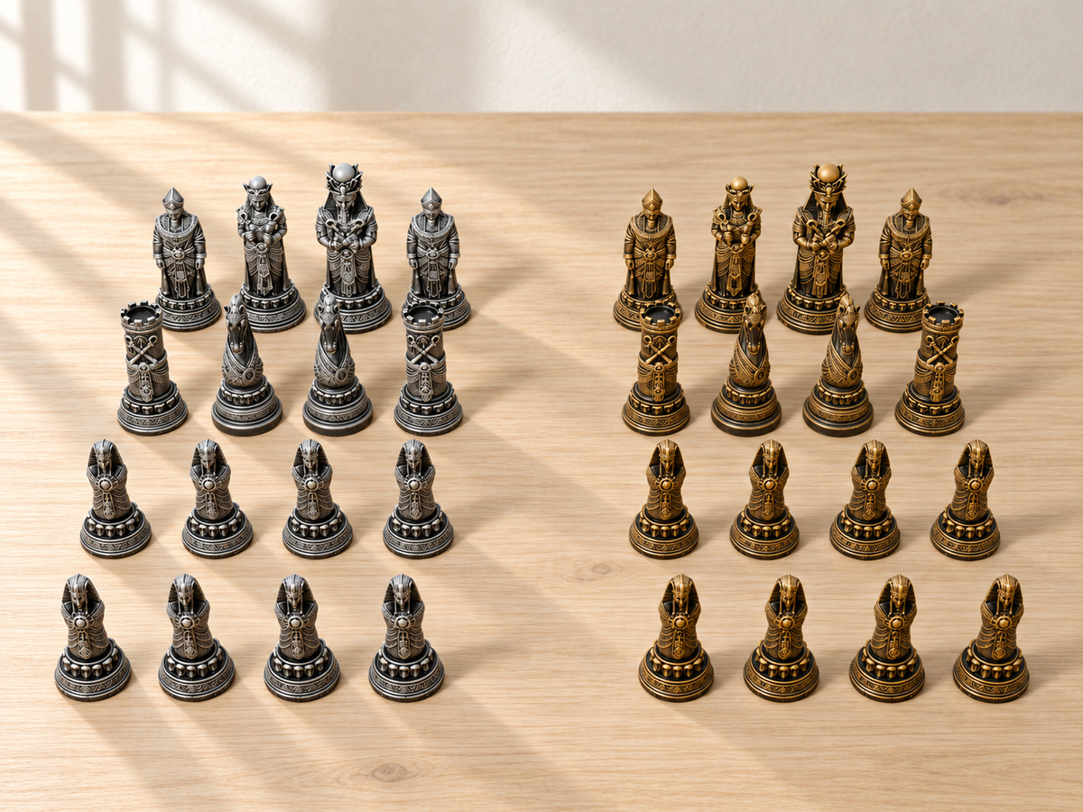 Eternal Dynasty – Schachfigurenset mit 32 Figuren – Ansicht 1