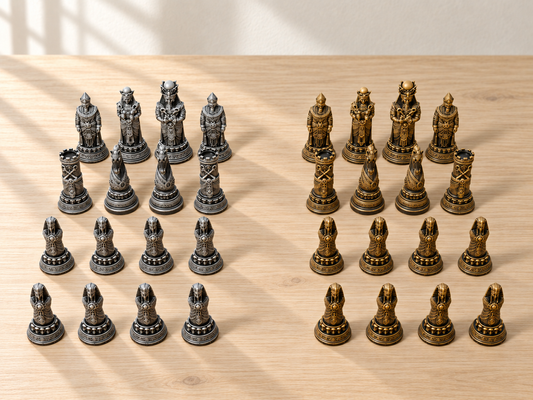 Eternal Dynasty – Schachfigurenset mit 32 Figuren – Ansicht 1