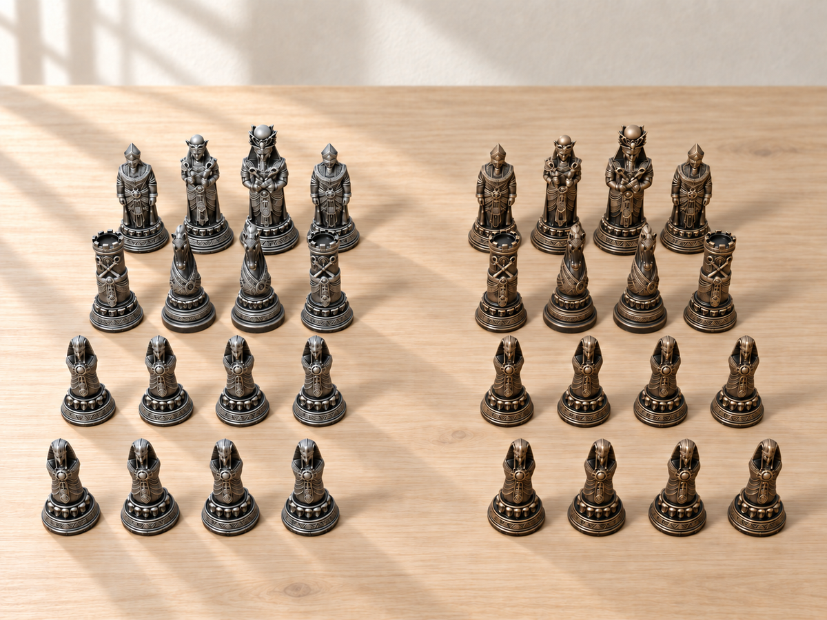 Eternal Dynasty – Schachfigurenset mit 32 Figuren – Ansicht 3