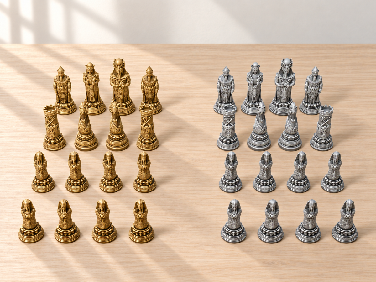 Eternal Dynasty – Schachfigurenset mit 32 Figuren – Ansicht 4