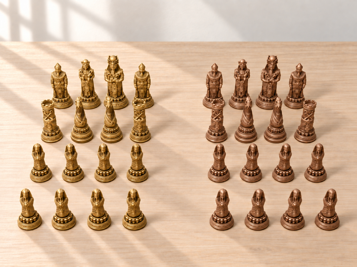 Eternal Dynasty – Schachfigurenset mit 32 Figuren – Ansicht 7