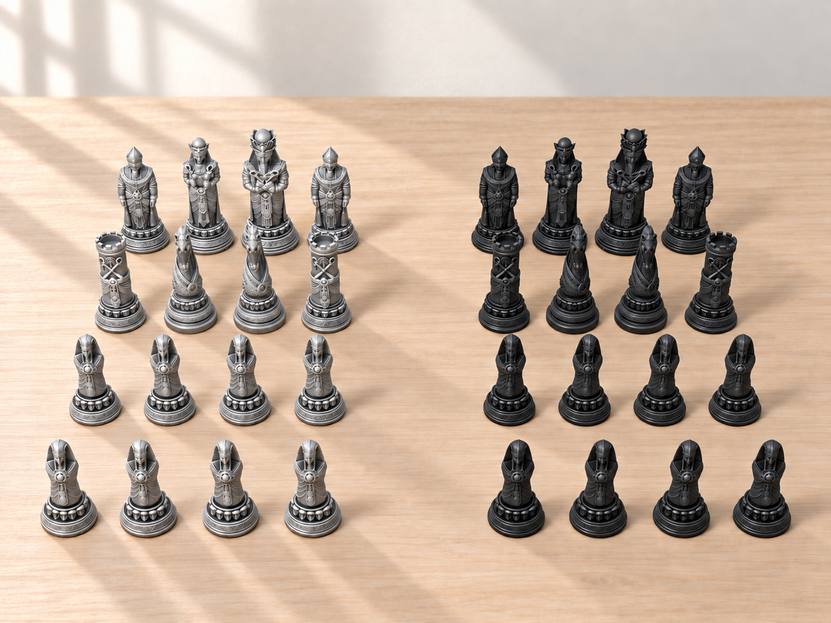 Eternal Dynasty – Schachfigurenset mit 32 Figuren – Ansicht 8