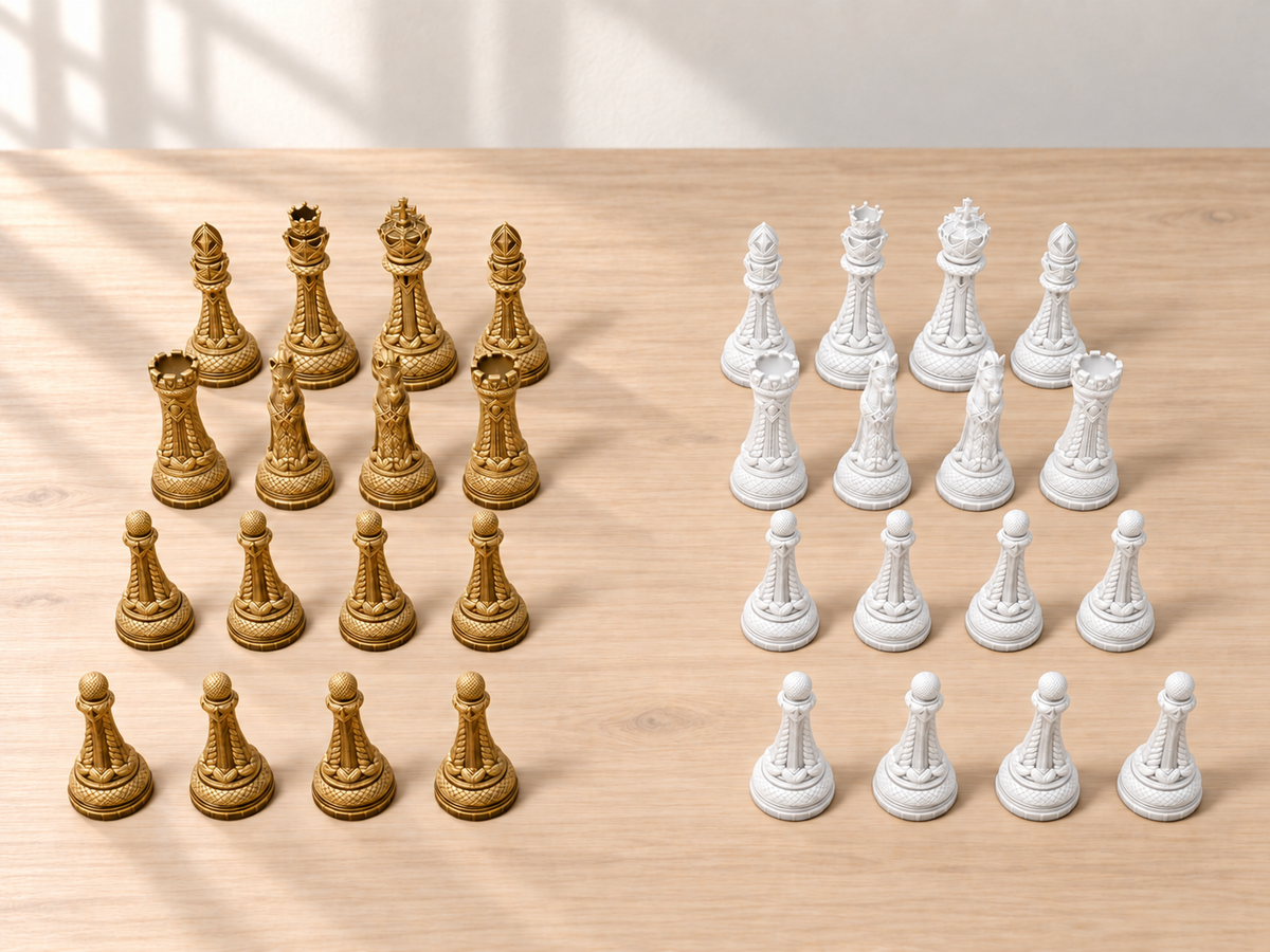 Braided Realm – Schachfigurenset mit 32 Figuren – Ansicht 6