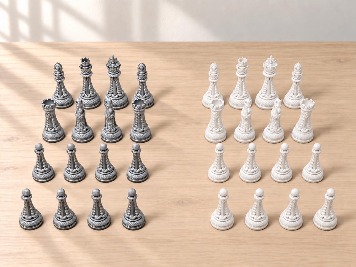 Braided Realm – Schachfigurenset mit 32 Figuren – Ansicht 9