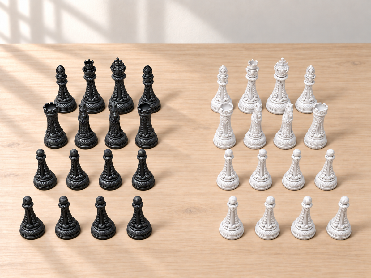 Braided Realm – Schachfigurenset mit 32 Figuren – Ansicht 11