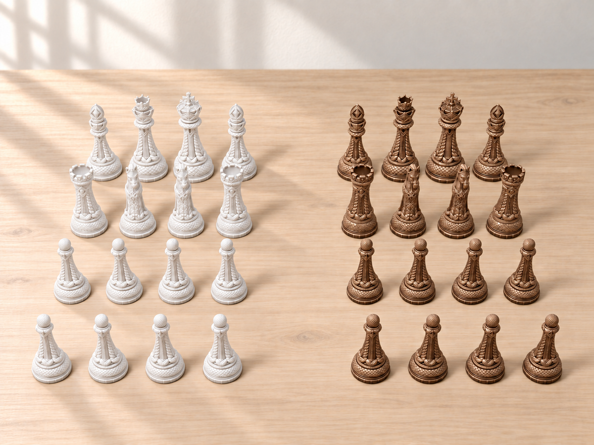 Braided Realm – Schachfigurenset mit 32 Figuren – Ansicht 13
