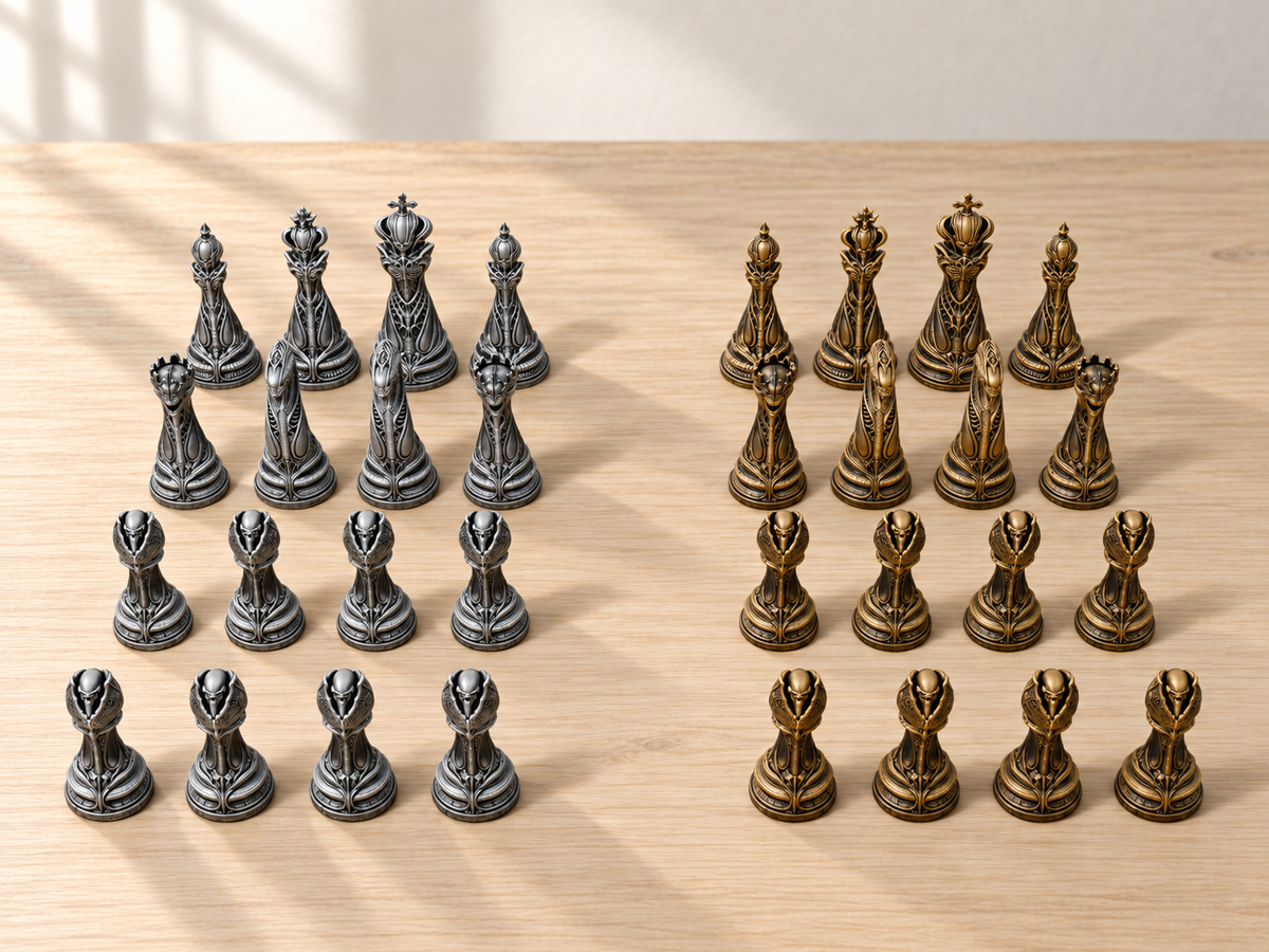 Alien Genesis – Schachfigurenset mit 32 Figuren – Ansicht 1