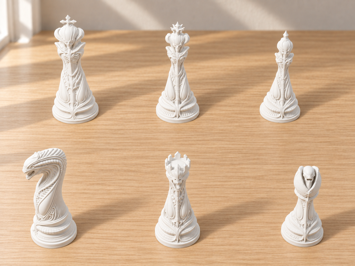 Alien Genesis – Schachfigurenset mit 32 Figuren – Ansicht 2