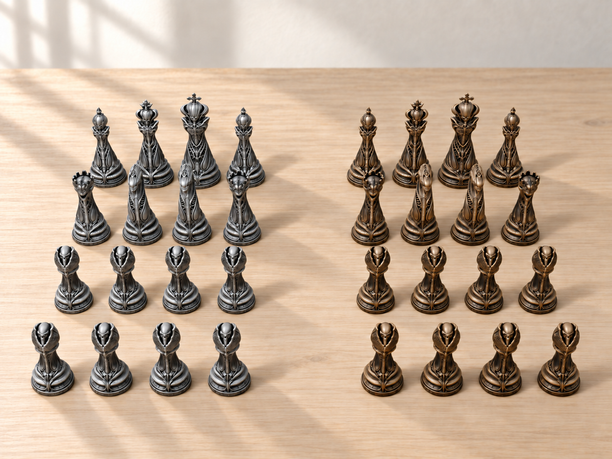 Alien Genesis – Schachfigurenset mit 32 Figuren – Ansicht 3