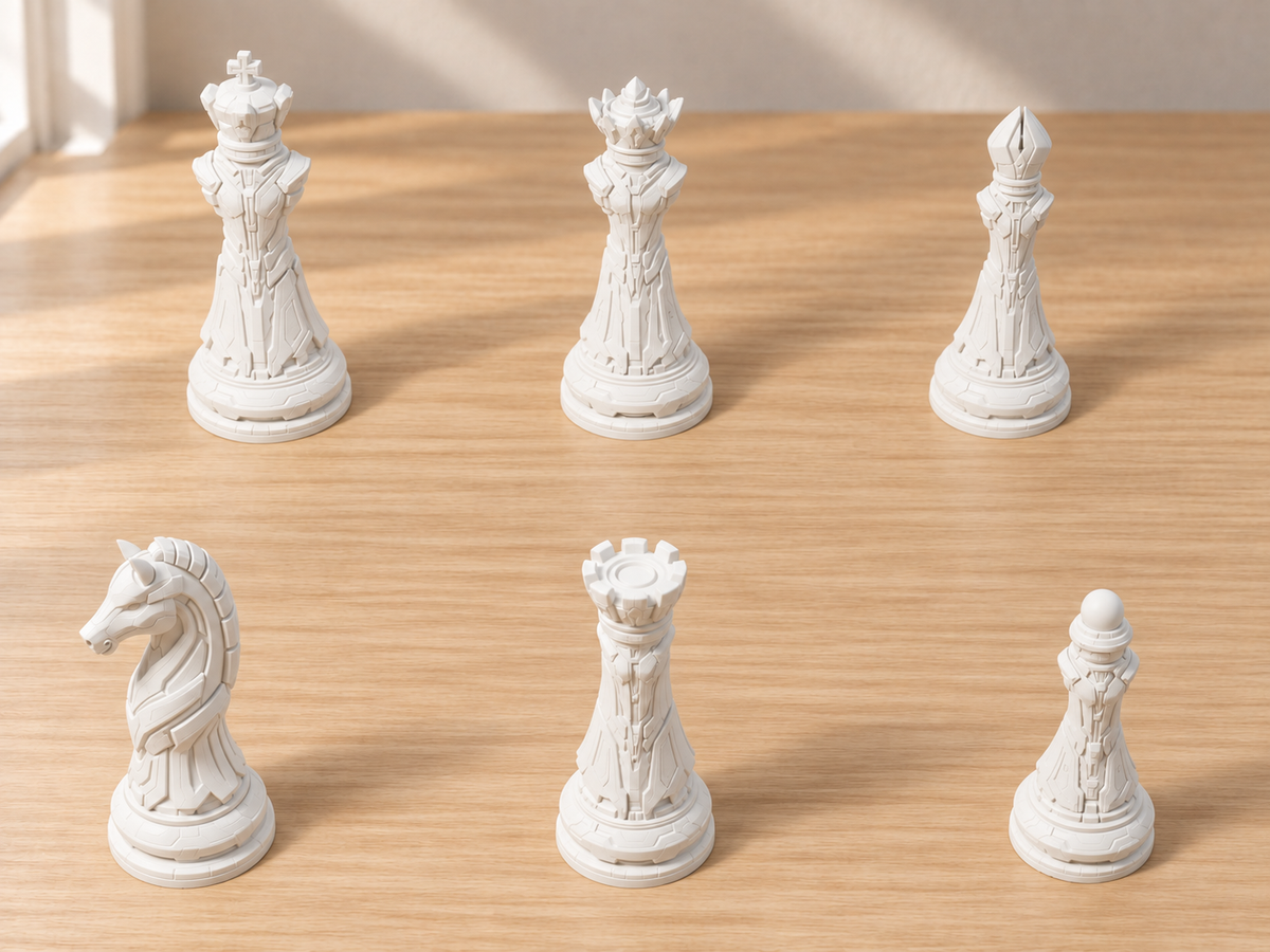 Cybercore Prime – Schachfigurenset mit 32 Figuren – Ansicht 2