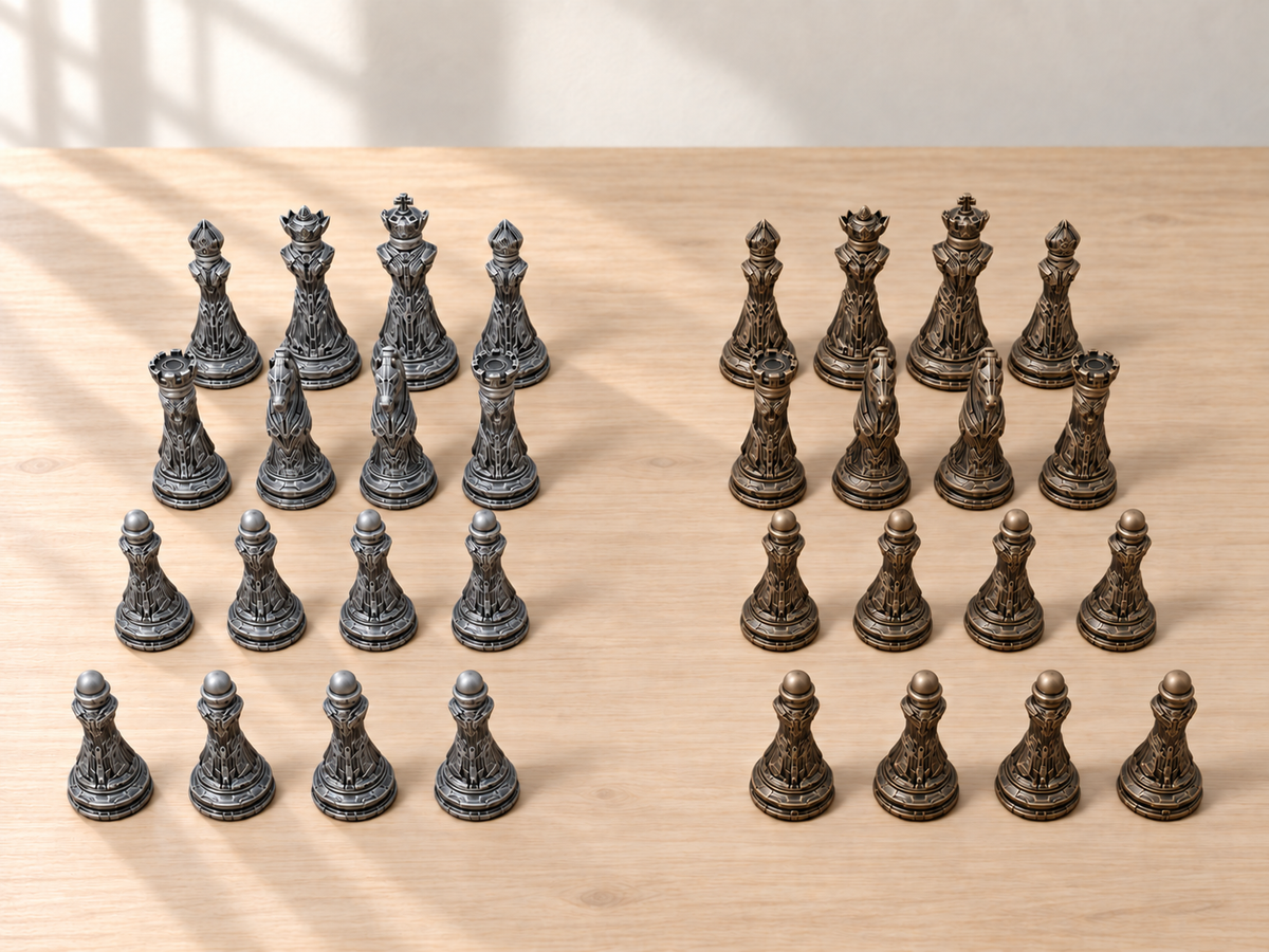 Cybercore Prime – Schachfigurenset mit 32 Figuren – Ansicht 3