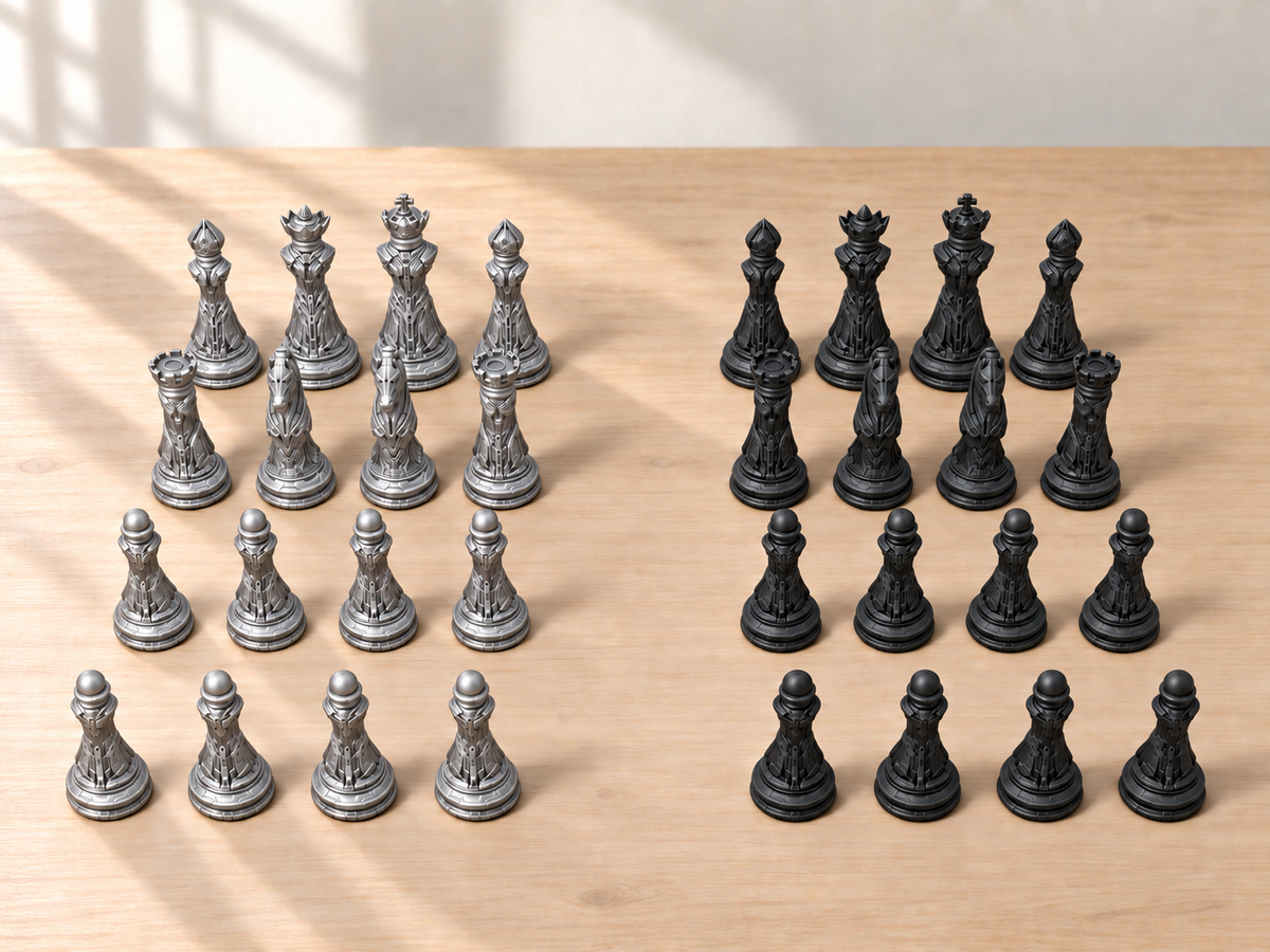 Cybercore Prime – Schachfigurenset mit 32 Figuren – Ansicht 8
