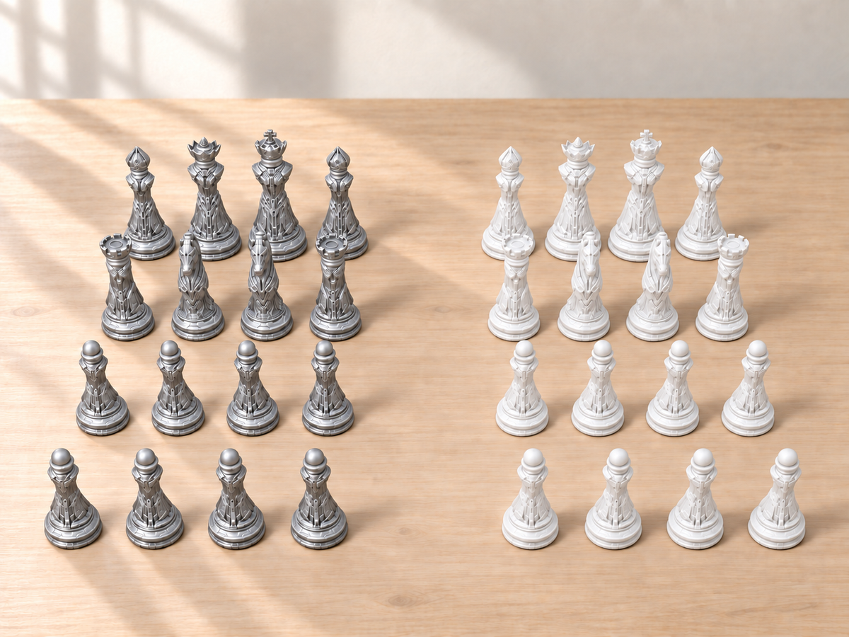 Cybercore Prime – Schachfigurenset mit 32 Figuren – Ansicht 9