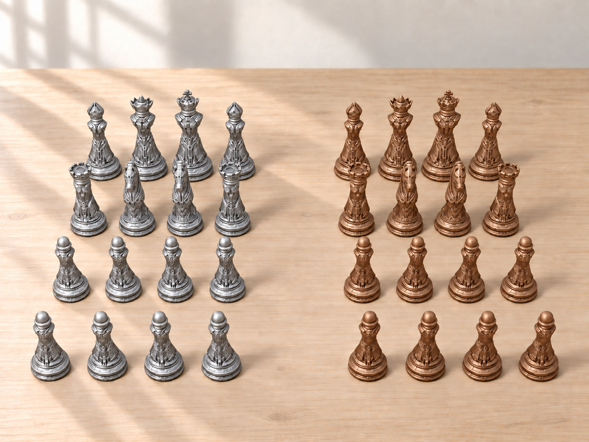 Cybercore Prime – Schachfigurenset mit 32 Figuren – Ansicht 10