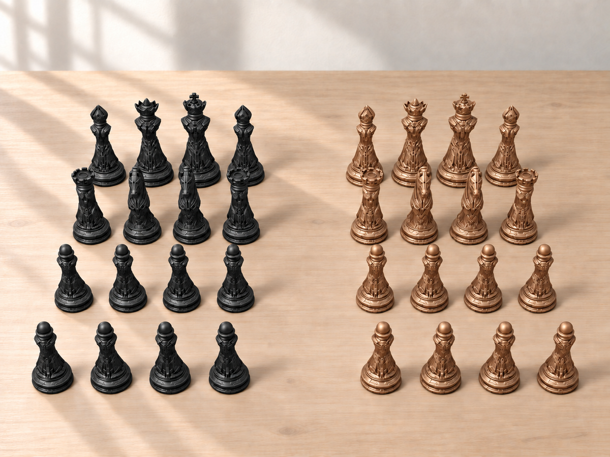 Cybercore Prime – Schachfigurenset mit 32 Figuren – Ansicht 12