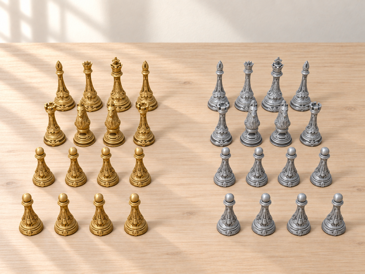 Aetheris Protocol – Schachfigurenset mit 32 Figuren – Ansicht 4