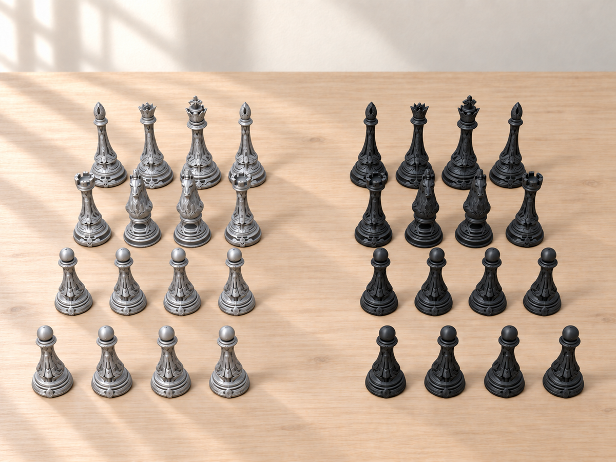 Aetheris Protocol – Schachfigurenset mit 32 Figuren – Ansicht 8
