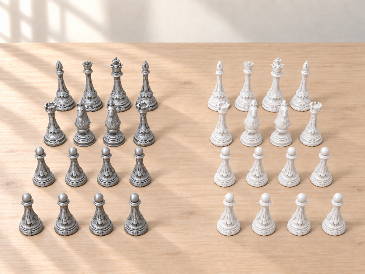 Aetheris Protocol – Schachfigurenset mit 32 Figuren – Ansicht 9