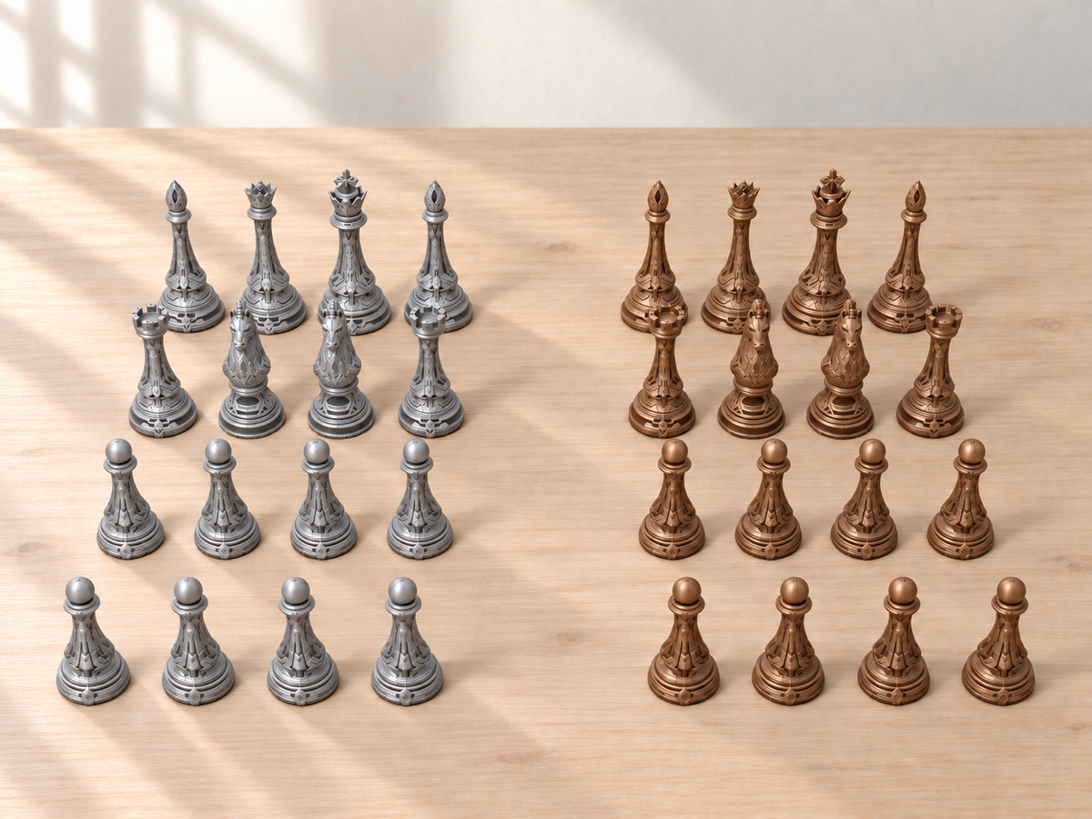 Aetheris Protocol – Schachfigurenset mit 32 Figuren – Ansicht 10