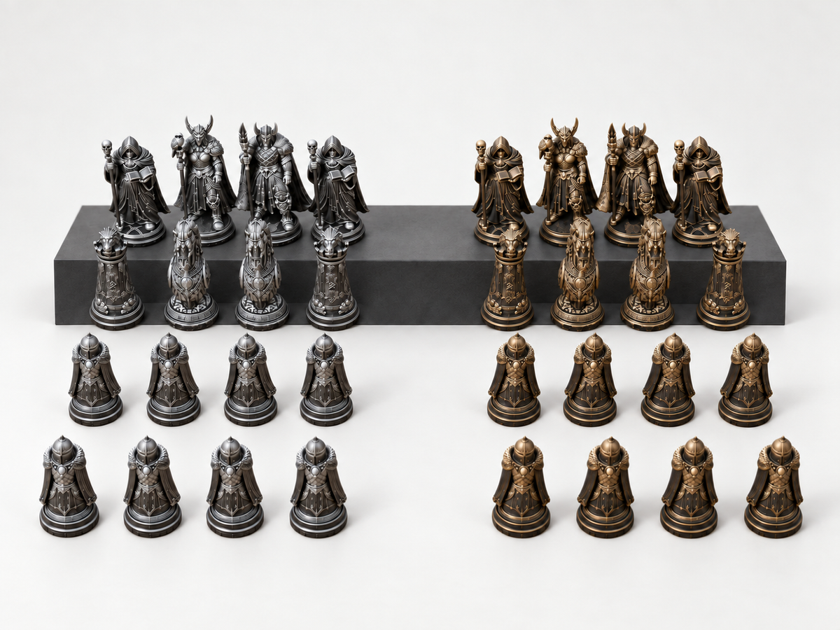 Norse Mythology – Schachfigurenset mit 32 Figuren – Ansicht 3
