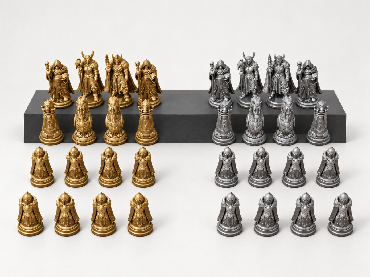 Norse Mythology – Schachfigurenset mit 32 Figuren – Ansicht 4