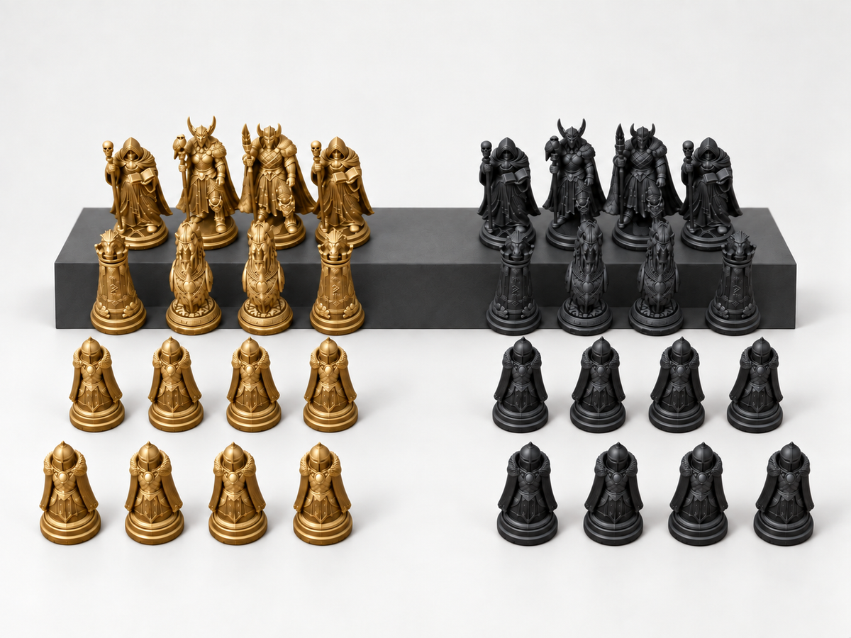 Norse Mythology – Schachfigurenset mit 32 Figuren – Ansicht 5