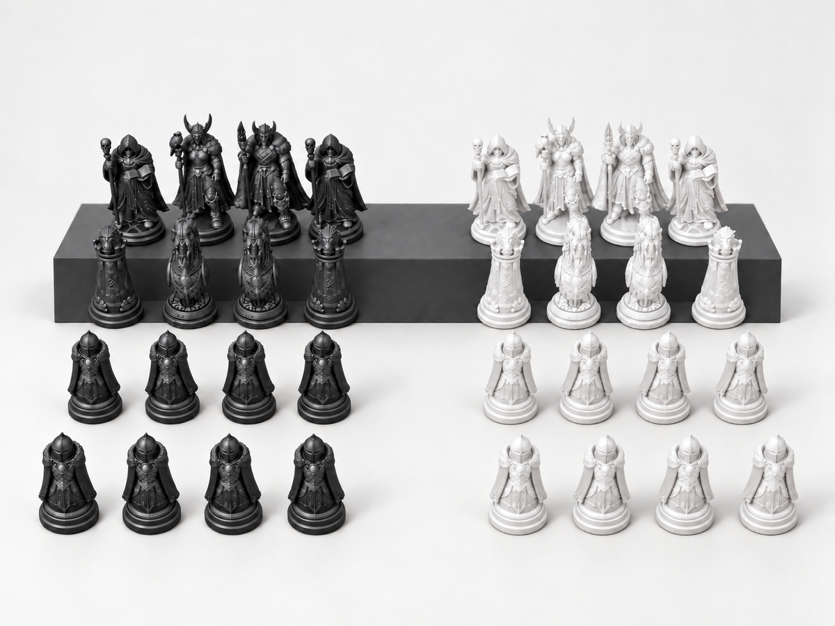 Norse Mythology – Schachfigurenset mit 32 Figuren – Ansicht 11