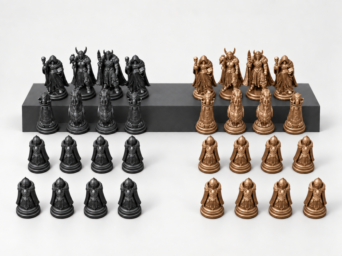 Norse Mythology – Schachfigurenset mit 32 Figuren – Ansicht 12