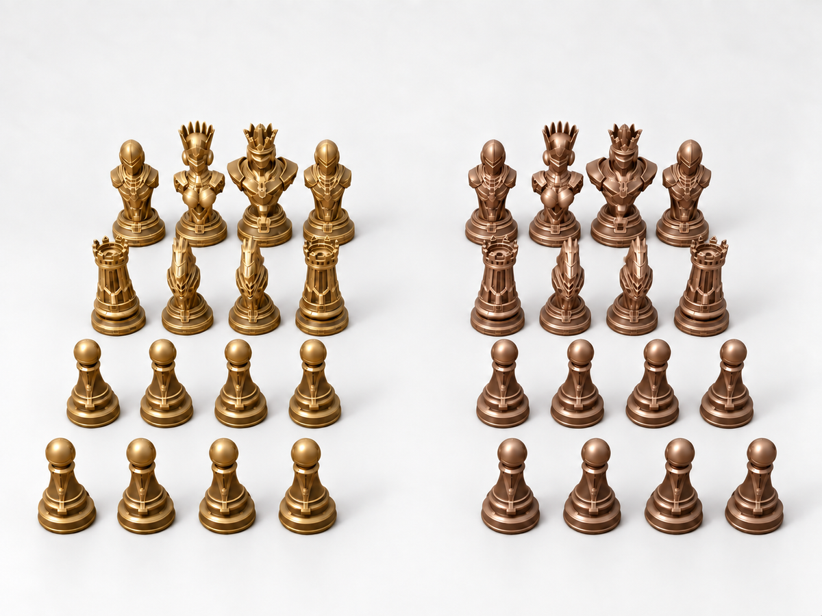 Cyber 4.0 – Schachfigurenset mit 32 Figuren – Ansicht 7