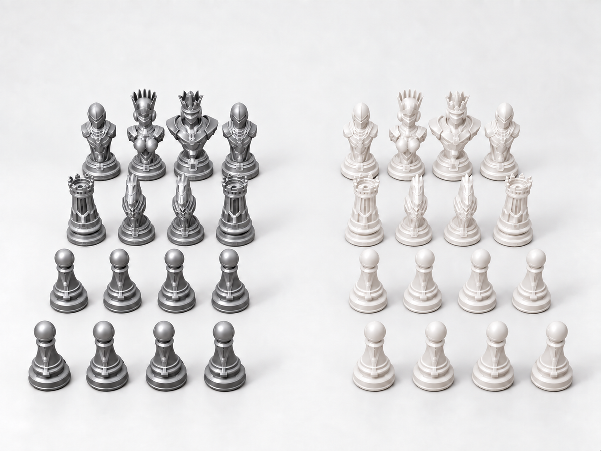 Cyber 4.0 – Schachfigurenset mit 32 Figuren – Ansicht 9