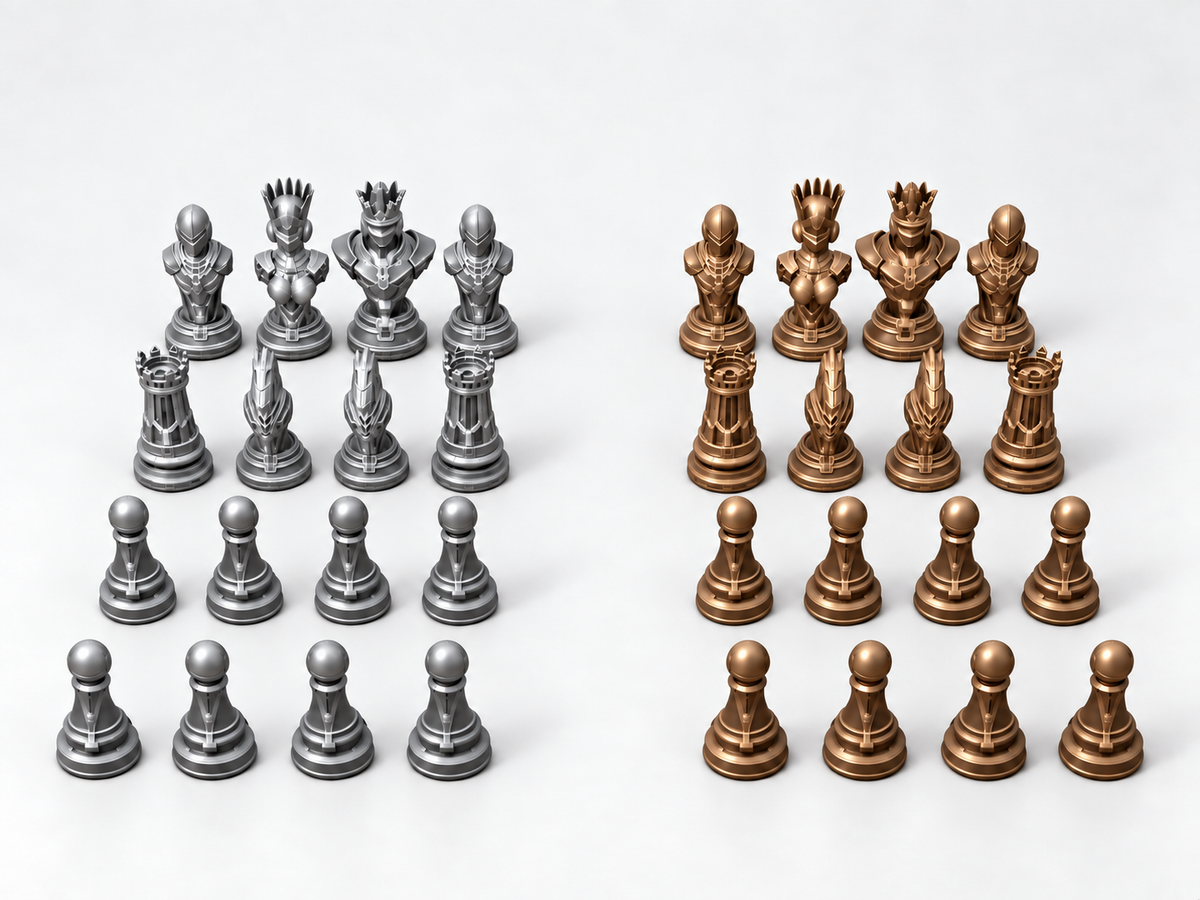Cyber 4.0 – Schachfigurenset mit 32 Figuren – Ansicht 10