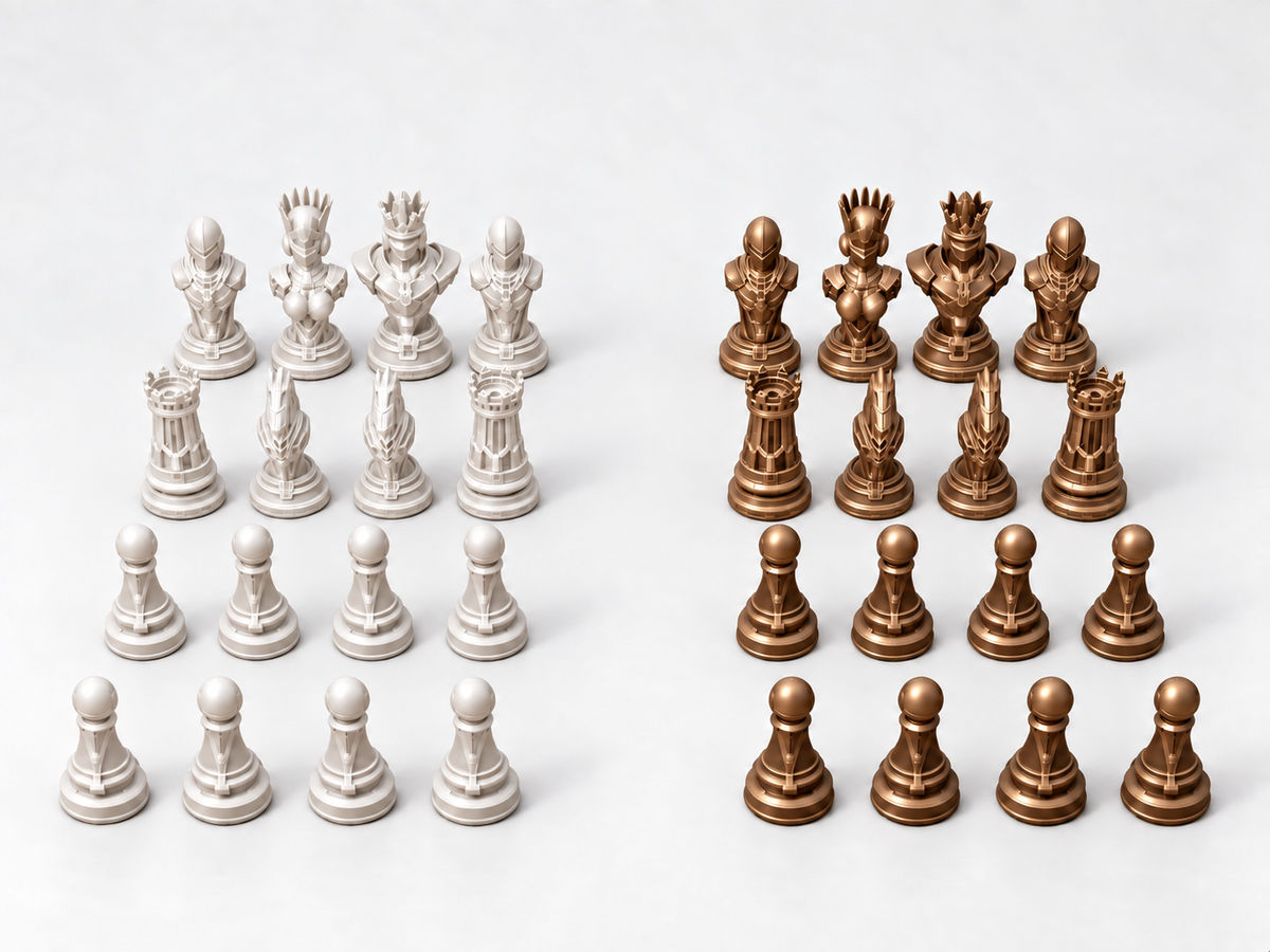 Cyber 4.0 – Schachfigurenset mit 32 Figuren – Ansicht 13