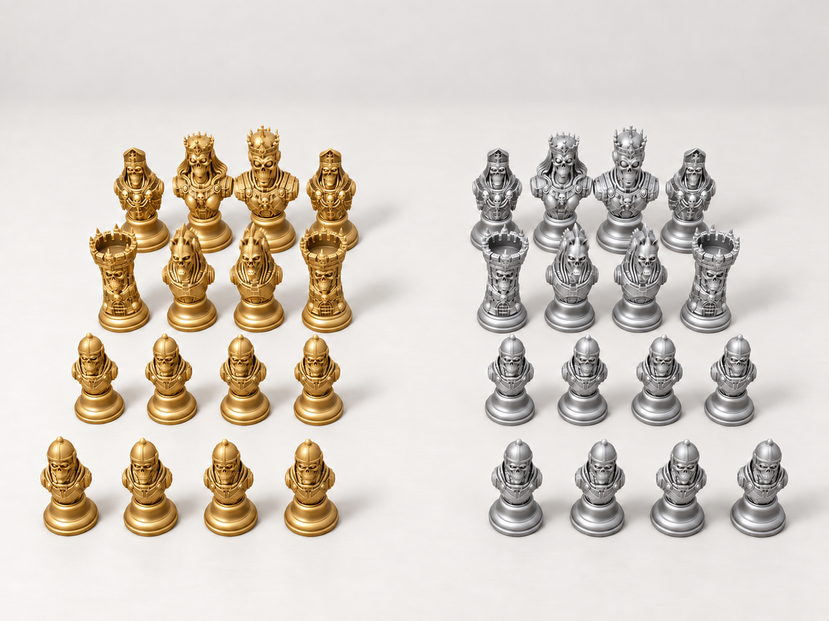 Dominion of Bone & Steel – Schachfigurenset mit 32 Figuren – Ansicht 4