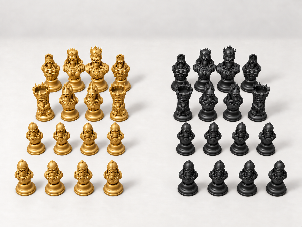 Dominion of Bone & Steel – Schachfigurenset mit 32 Figuren – Ansicht 5