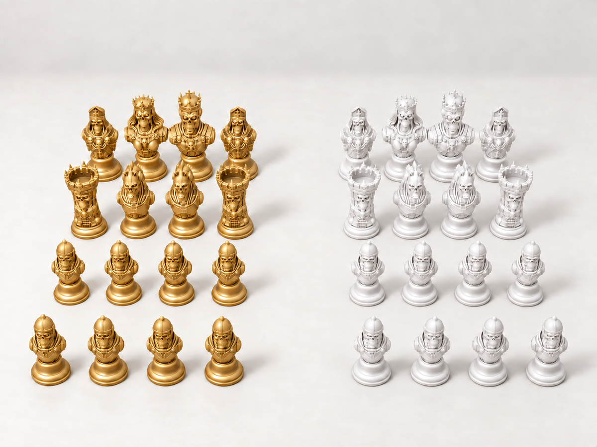 Dominion of Bone & Steel – Schachfigurenset mit 32 Figuren – Ansicht 6