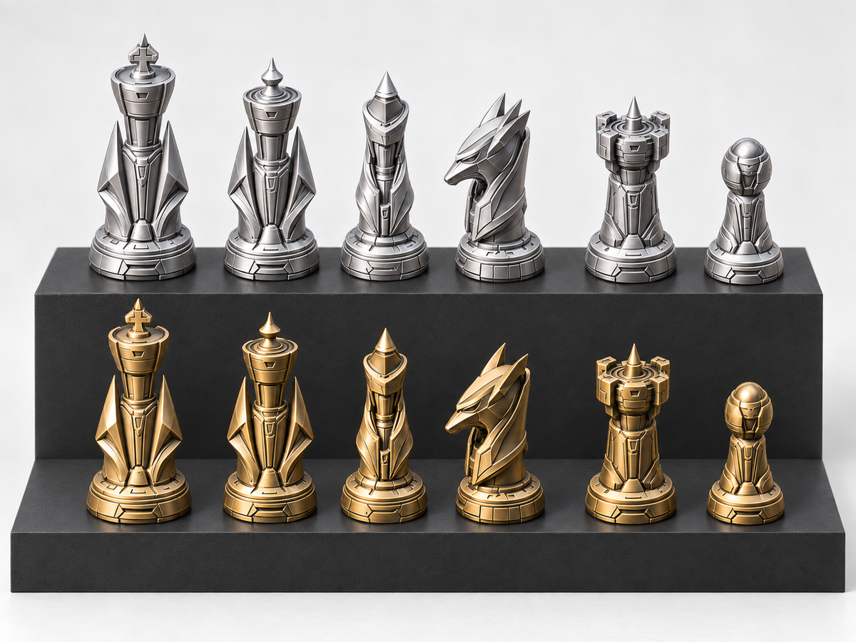 ION CORE – Schachfigurenset mit 32 Figuren – Ansicht 1
