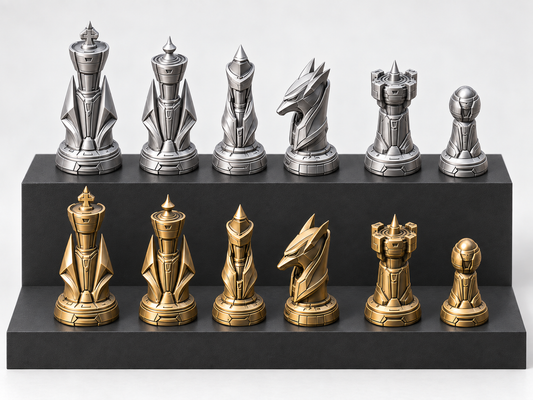 ION CORE – Schachfigurenset mit 32 Figuren – Ansicht 1