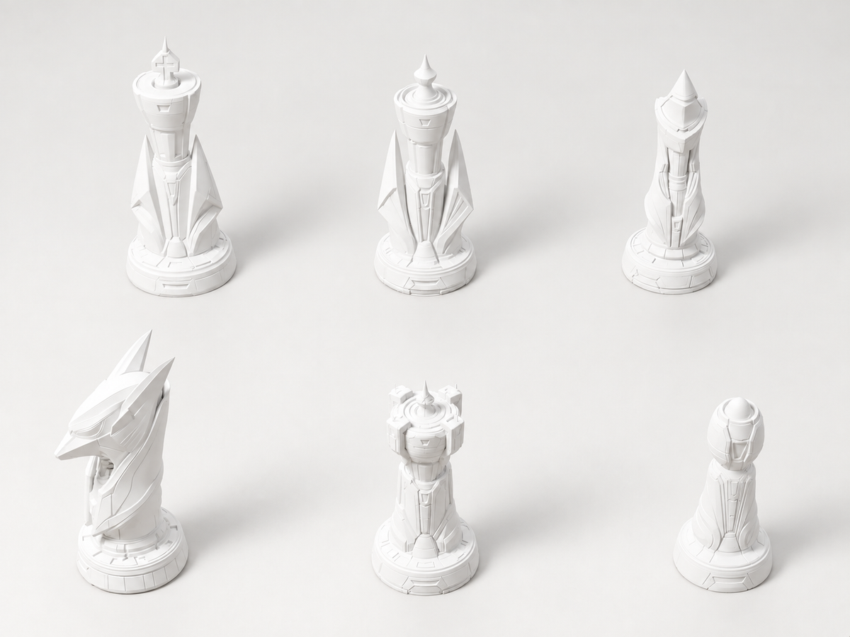 ION CORE – Schachfigurenset mit 32 Figuren – Ansicht 2