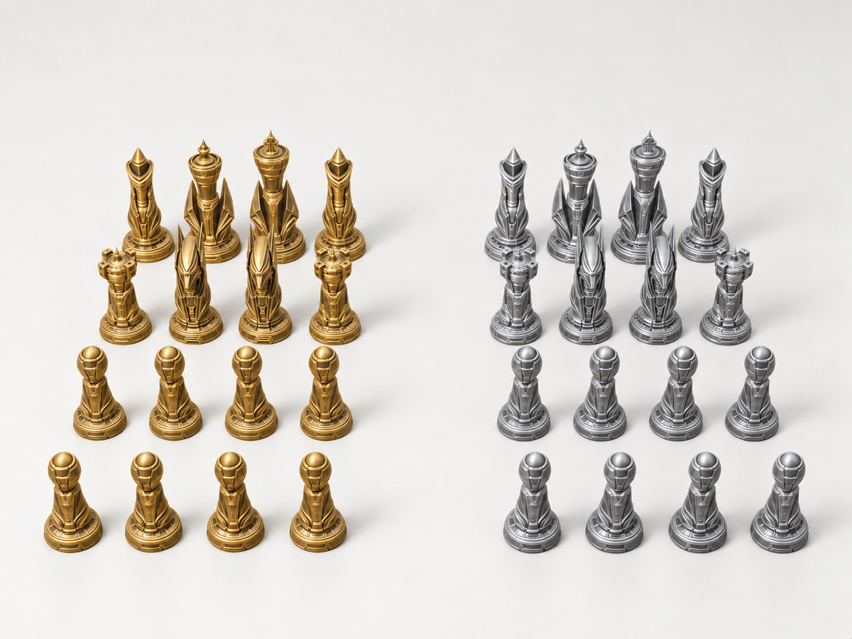 ION CORE – Schachfigurenset mit 32 Figuren – Ansicht 4