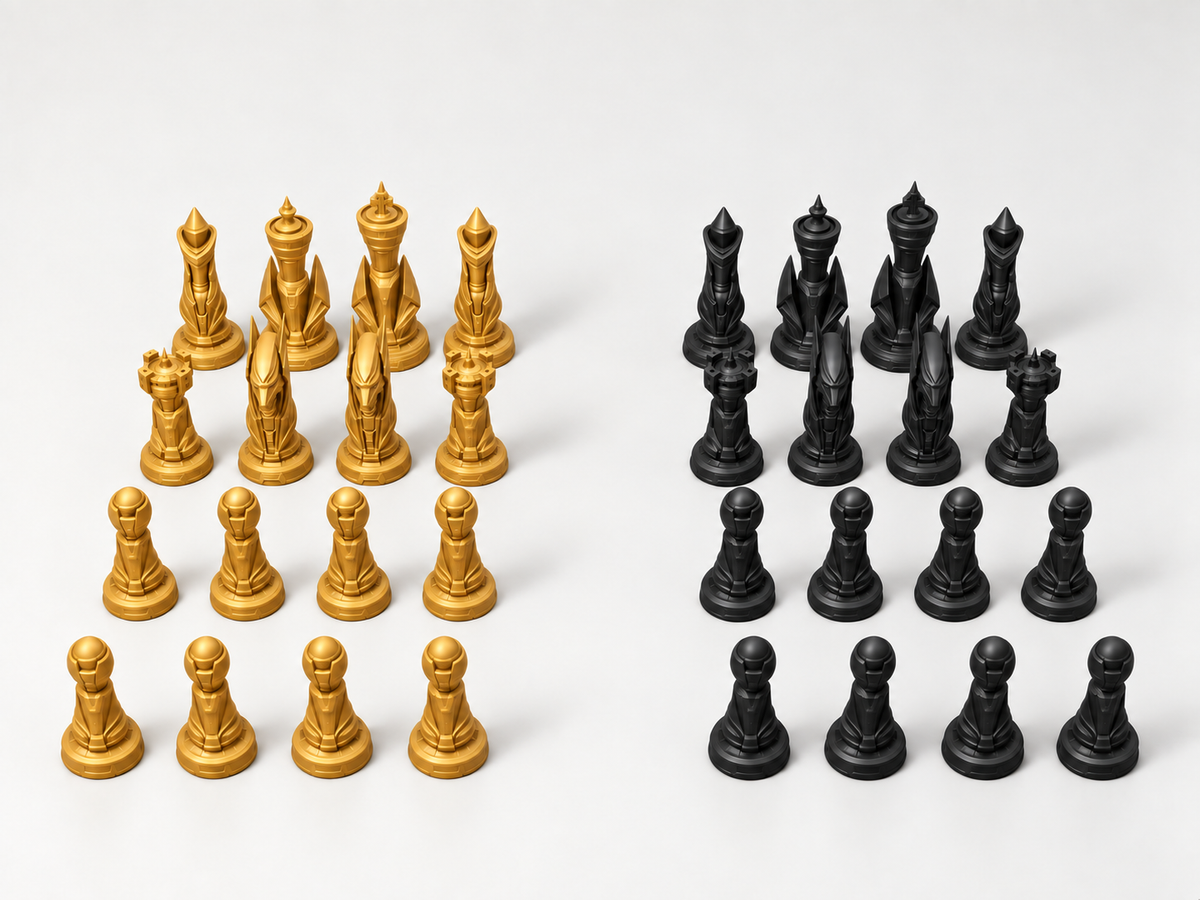 ION CORE – Schachfigurenset mit 32 Figuren – Ansicht 5