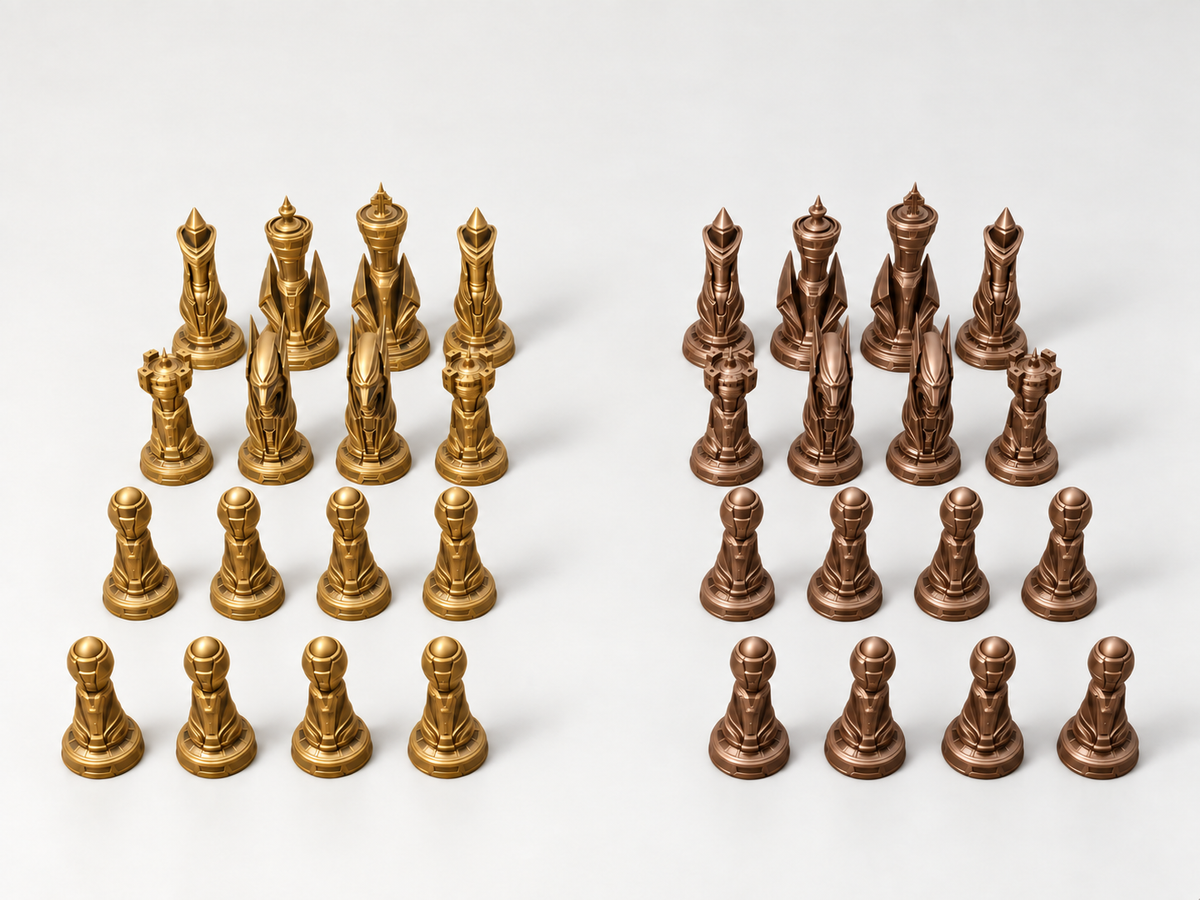 ION CORE – Schachfigurenset mit 32 Figuren – Ansicht 7