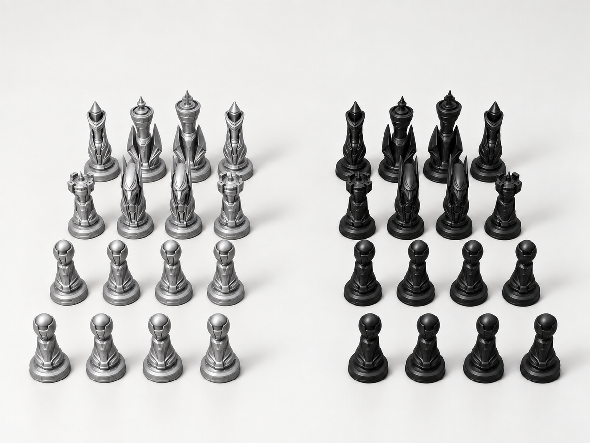 ION CORE – Schachfigurenset mit 32 Figuren – Ansicht 8