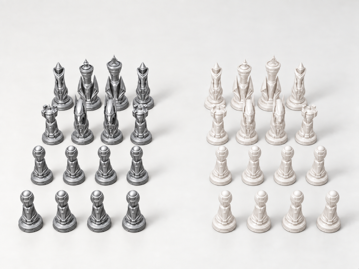 ION CORE – Schachfigurenset mit 32 Figuren – Ansicht 9