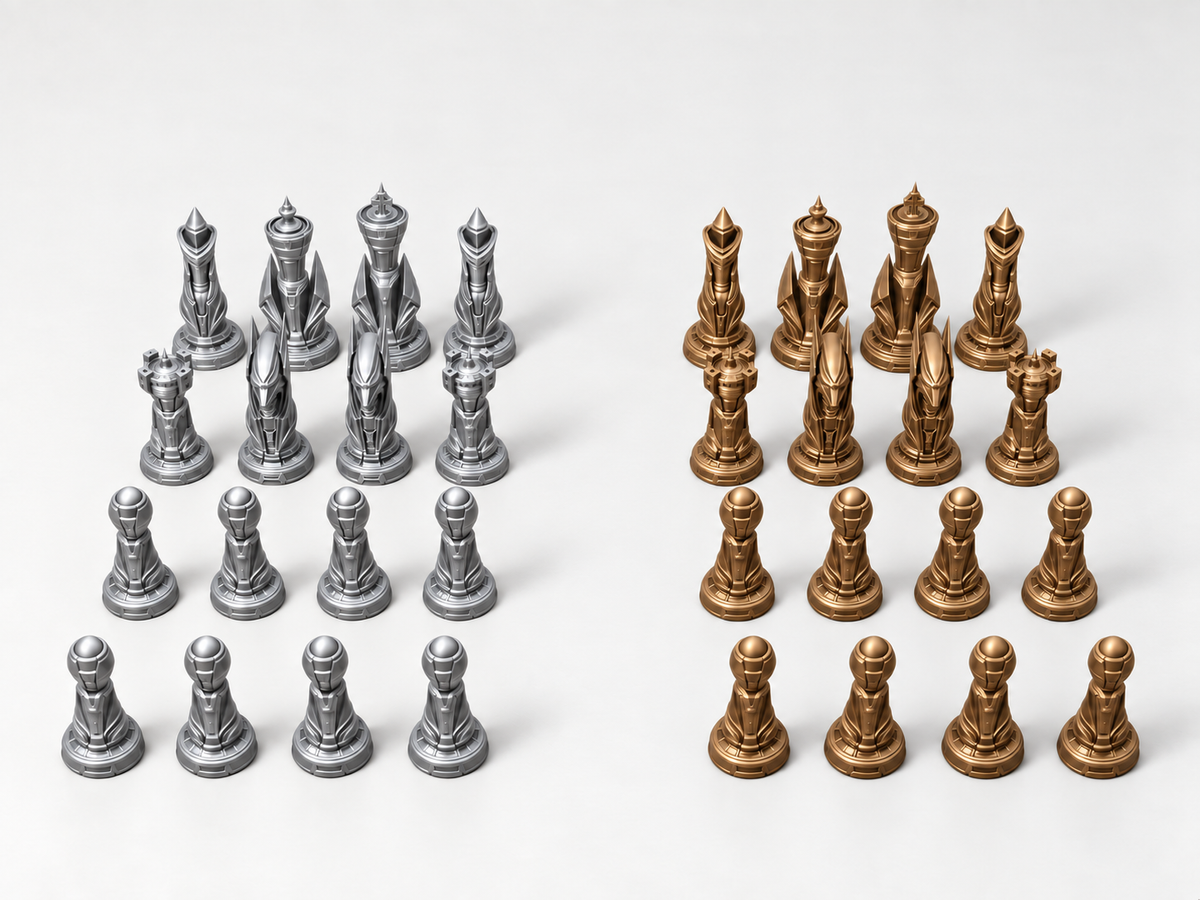 ION CORE – Schachfigurenset mit 32 Figuren – Ansicht 10